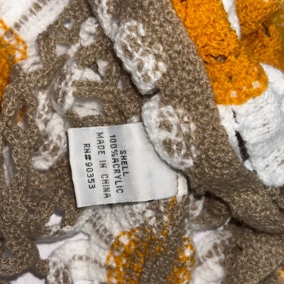 a Rebellion Jr Long Sleeve Daisy Crochet Top intricate floral pattern small - Picture 9 of 12